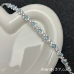 Kit 718 | DIY Bracelet Kit with 5A Zircon Beads | All-Inclusive Beginner Jewelry Making Gift for Women | Video Guide Included | Finished Product - Image 5