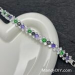 Kit 719 | DIY Bracelet Kit with 5A Zircon Beads | All-Inclusive Beginner Jewelry Making Gift for Women | Video Guide Included | Finished Product - Image 5