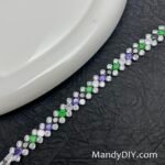 Kit 719 | DIY Bracelet Kit with 5A Zircon Beads | All-Inclusive Beginner Jewelry Making Gift for Women | Video Guide Included | Finished Product - Image 3