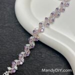 Kit 721(Tutorial Ready) | DIY Bracelet Kit with 5A Zircon Beads | All-Inclusive Beginner Jewelry Making Gift for Women | Video Guide Included | Finished Product