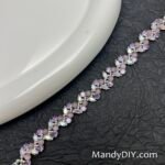 Kit 721(Tutorial Ready) | DIY Bracelet Kit with 5A Zircon Beads | All-Inclusive Beginner Jewelry Making Gift for Women | Video Guide Included | Finished Product - Image 3