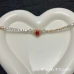 Kit 722 | DIY Bracelet Kit with 5A Zircon Beads | All-Inclusive Beginner Jewelry Making Gift for Women | Video Guide Included | Finished Product - Image 3