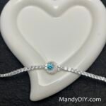 Kit 724 | DIY Bracelet Kit with 5A Zircon Beads | All-Inclusive Beginner Jewelry Making Gift for Women | Video Guide Included | Finished Product