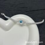 Kit 724 | DIY Bracelet Kit with 5A Zircon Beads | All-Inclusive Beginner Jewelry Making Gift for Women | Video Guide Included | Finished Product - Image 3