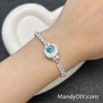 Kit 724 | DIY Bracelet Kit with 5A Zircon Beads | All-Inclusive Beginner Jewelry Making Gift for Women | Video Guide Included | Finished Product - Image 2